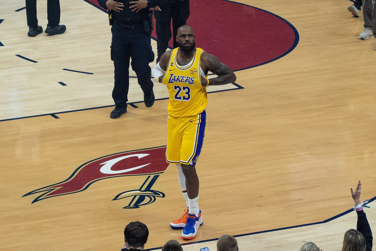 LeBron James on the court in January 2026