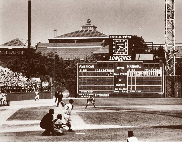 Bill Mazeroski hits the winning home run in Game 7 of the 1960 World Series