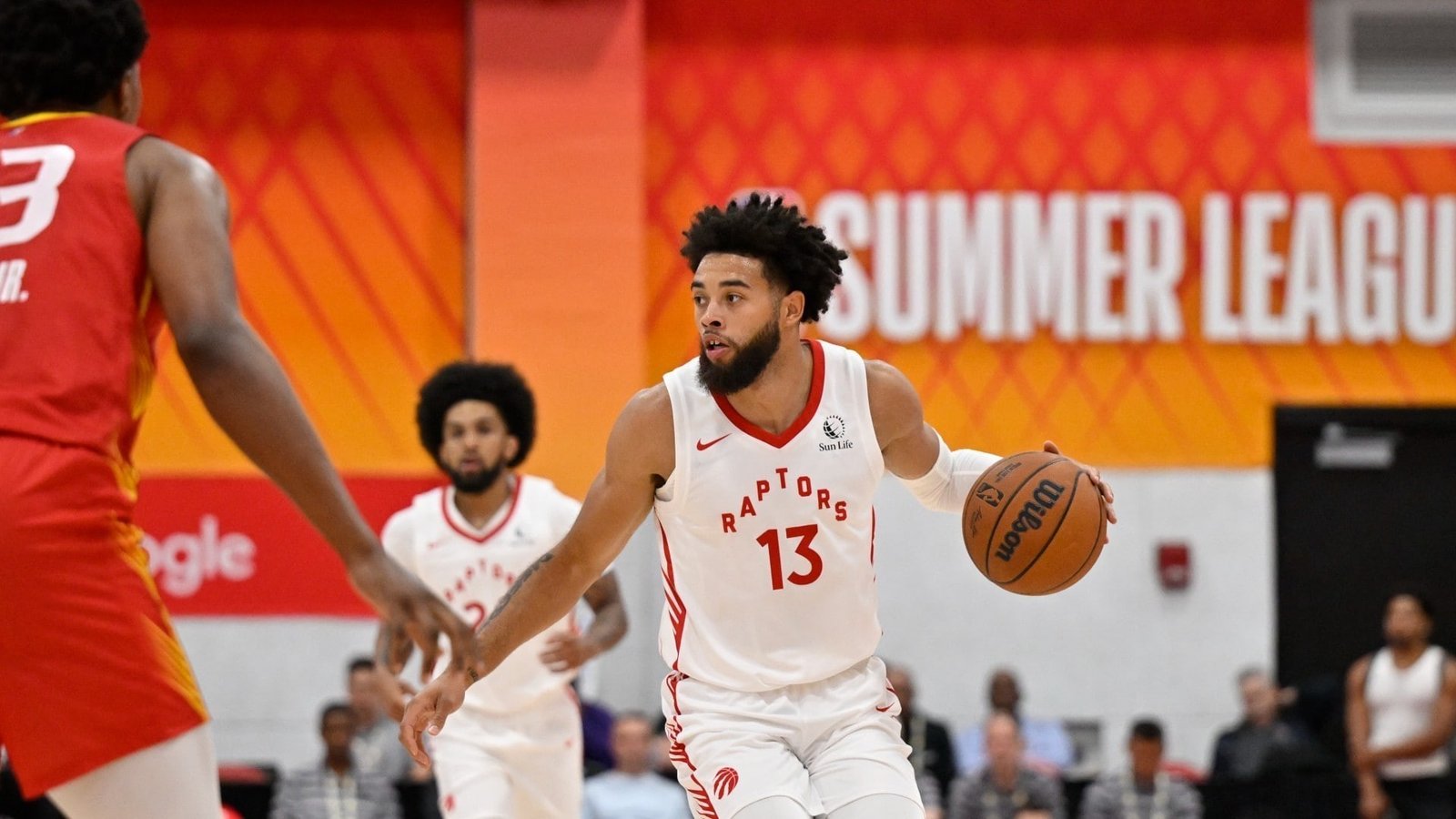 Seth Lundy plays for Toronto against Houston at NBA Summer League on July 11, 2026.