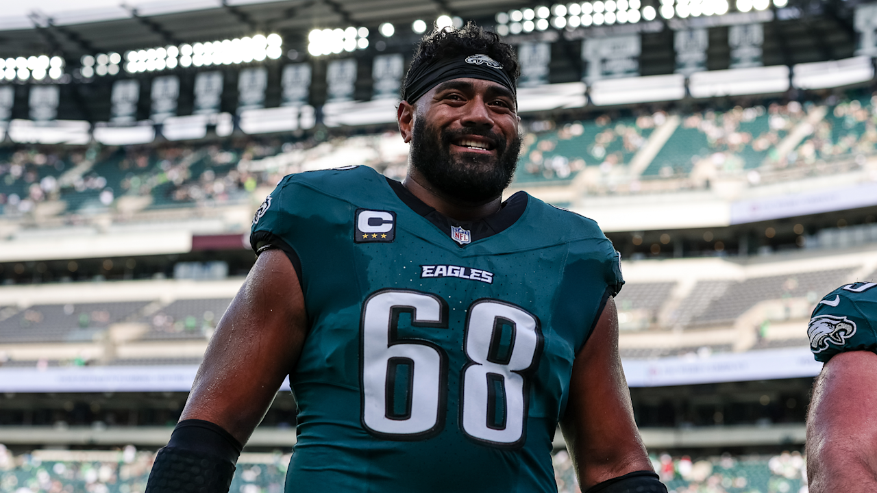 Jordan Mailata during the Eagles' September 13, 2026 game against Washington