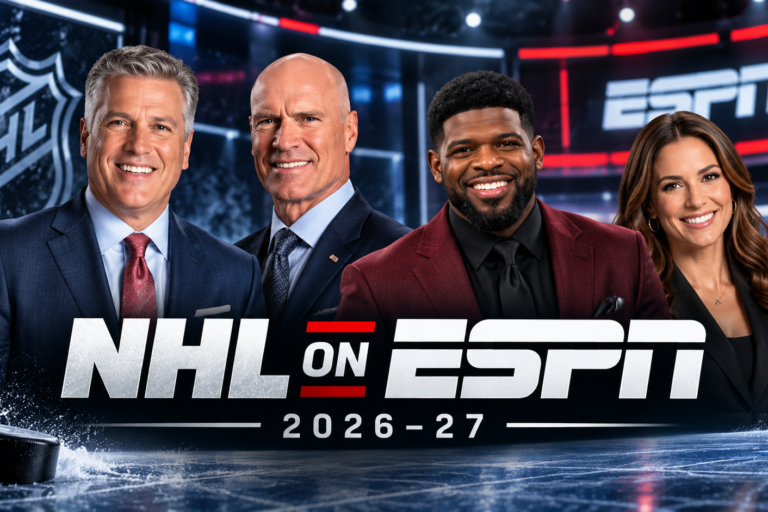 NHL on ESPN 2026–27 broadcast team