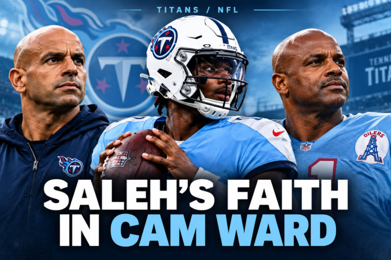 Robert Saleh, Cam Ward and Warren Moon — Saleh’s faith in Cam Ward