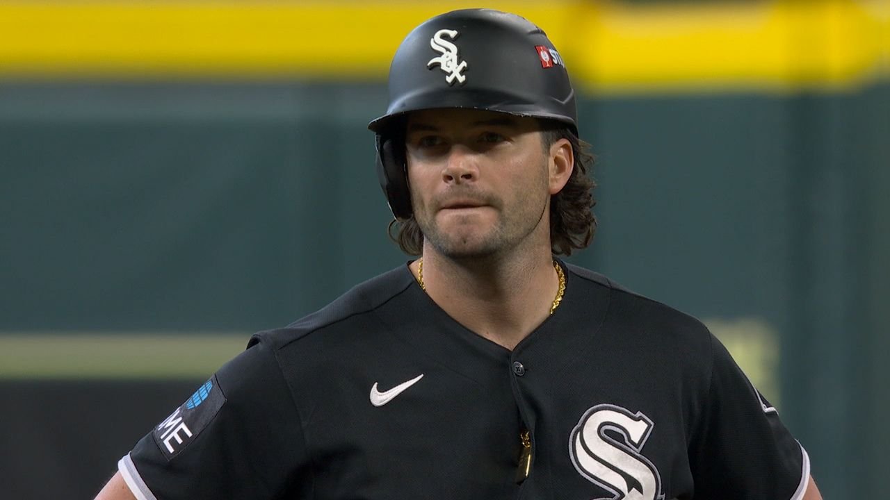 Andrew Benintendi during the first inning of White Sox–Astros Wild Card Game 2 on September 30, 2026