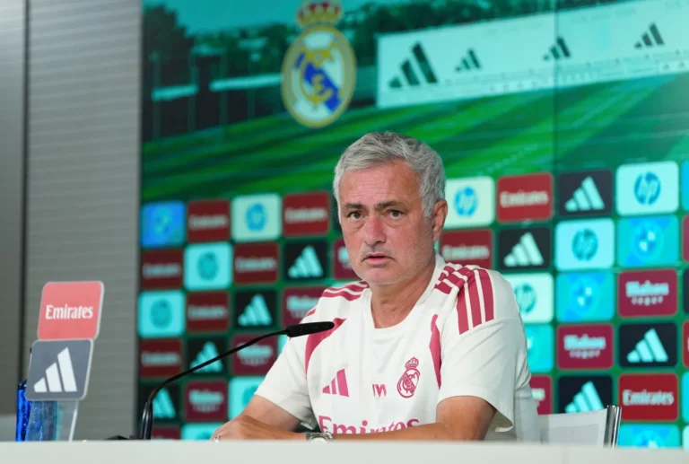 Jose Mourinho during a Real Madrid press conference on September 14, 2026