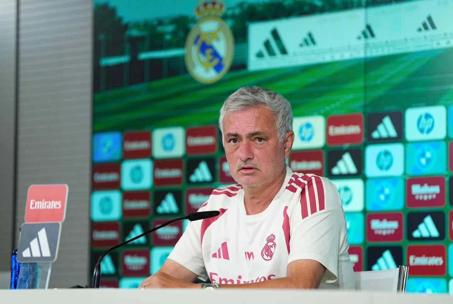 Jose Mourinho during a Real Madrid press conference on September 14, 2026