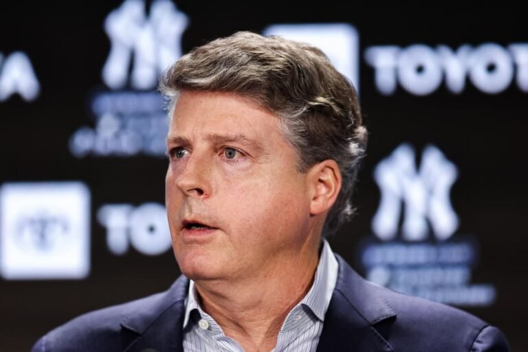 Hal Steinbrenner at a Yankees press conference