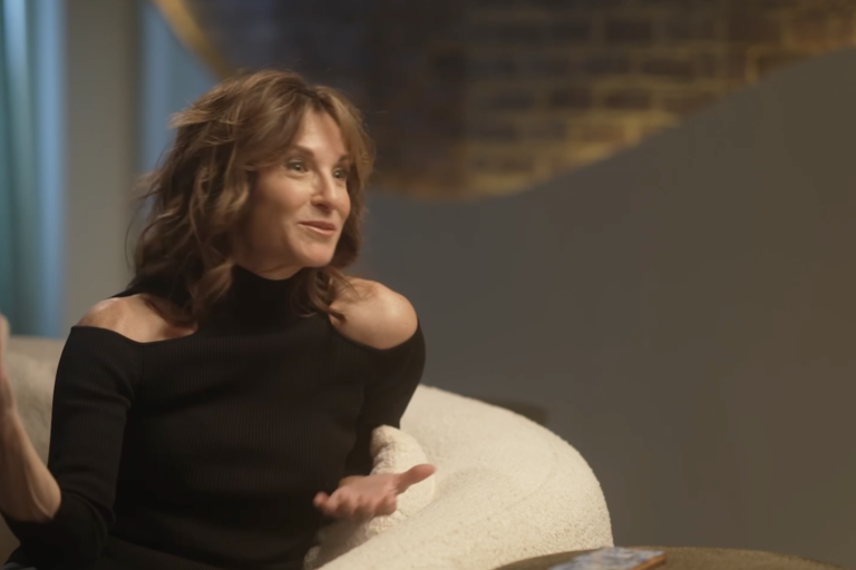 Suzy Kolber speaking during the Scripps Sports interview about her departure from ESPN.