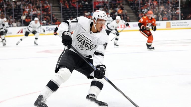 The Kings face the Ducks during their September 23 preseason game.