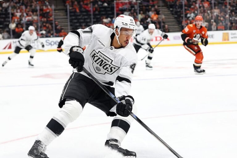 The Kings face the Ducks during their September 23 preseason game.