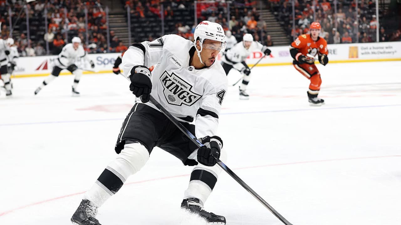 The Kings face the Ducks during their September 23 preseason game.