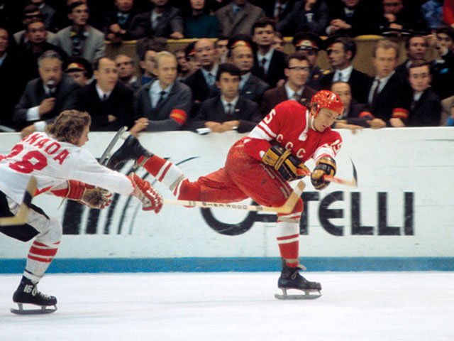 Canada and the Soviet Union compete during the 1972 Summit Series.