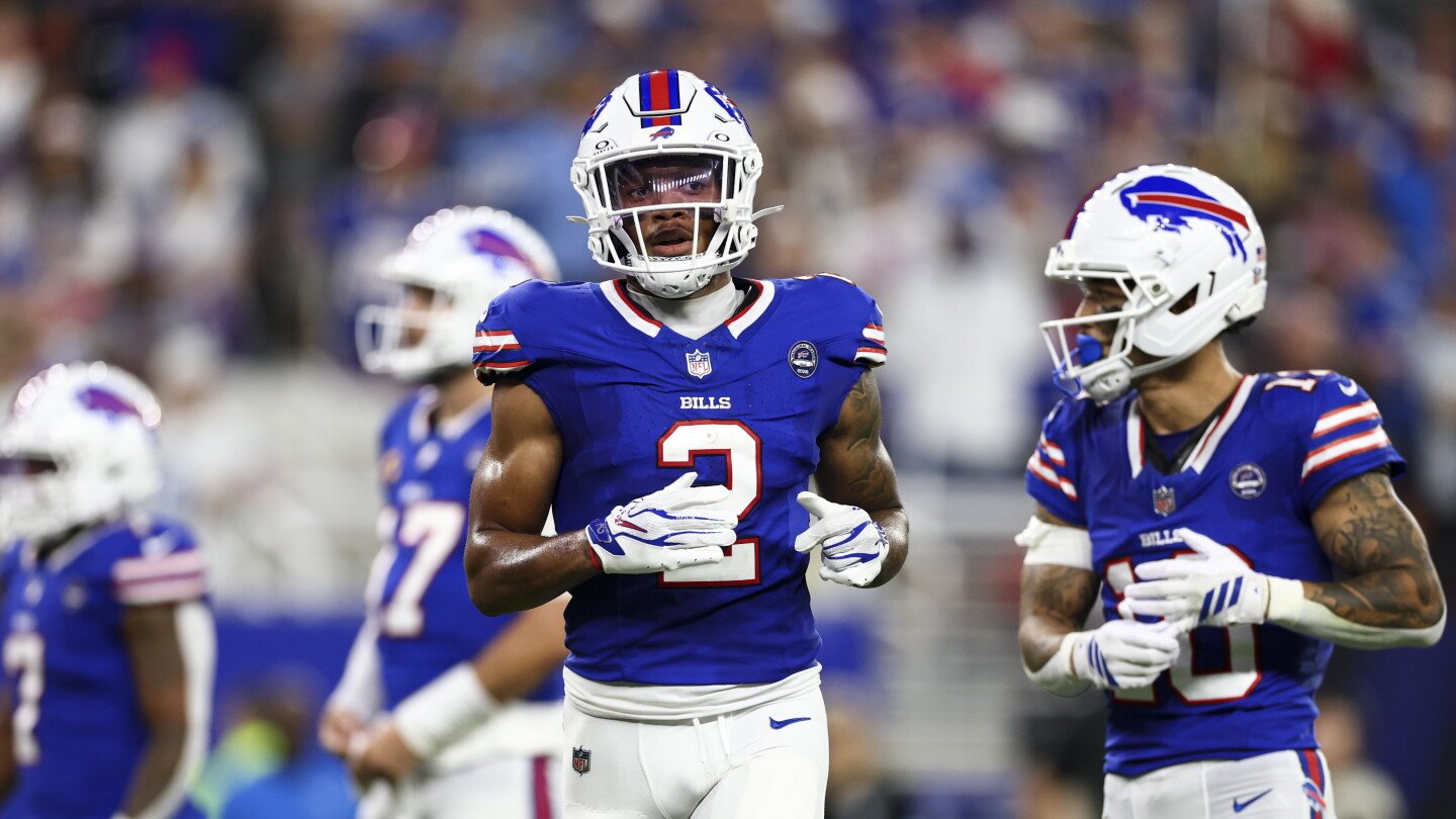 DJ Moore in a Buffalo Bills uniform.