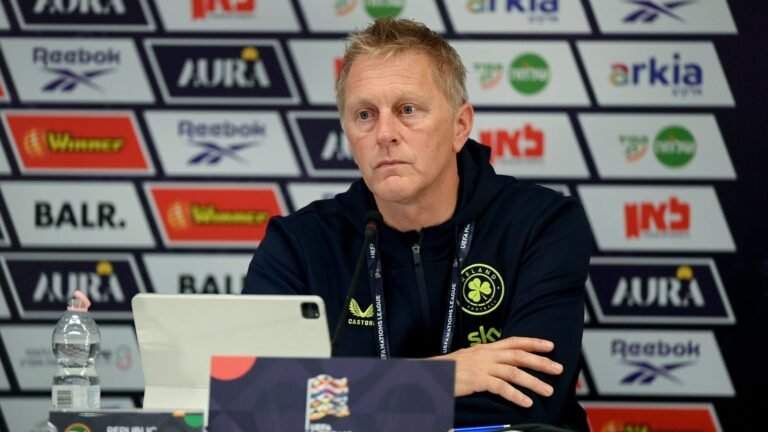 Ireland manager Heimir Hallgrímsson speaks in Debrecen on September 26, 2026.