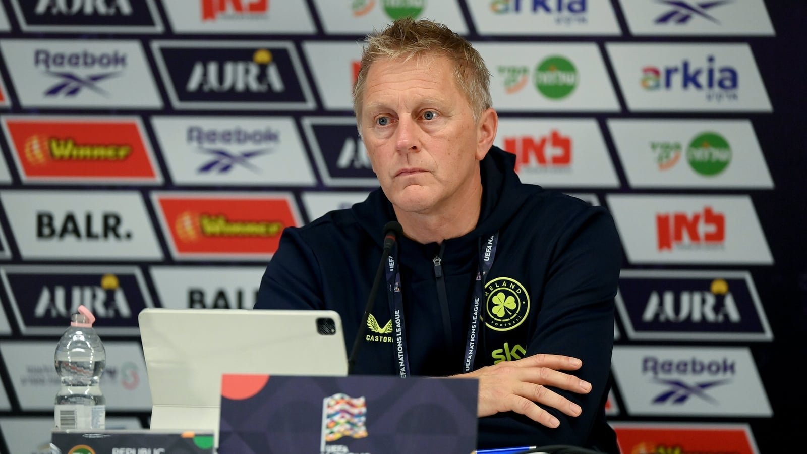 Ireland manager Heimir Hallgrímsson speaks in Debrecen on September 26, 2026.
