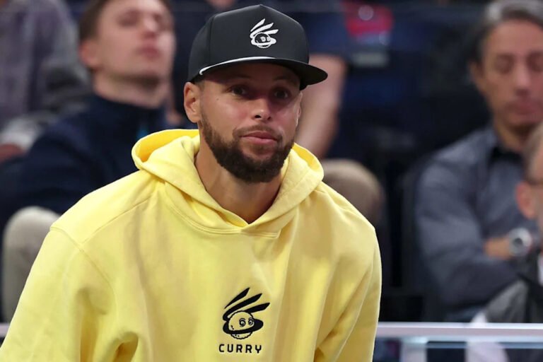 Stephen Curry attends a Golden State Valkyries game at Chase Center on August 17, 2026.