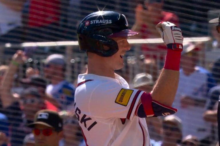 Mike Yastrzemski during the September 29, 2026 Wild Card opener against Philadelphia.