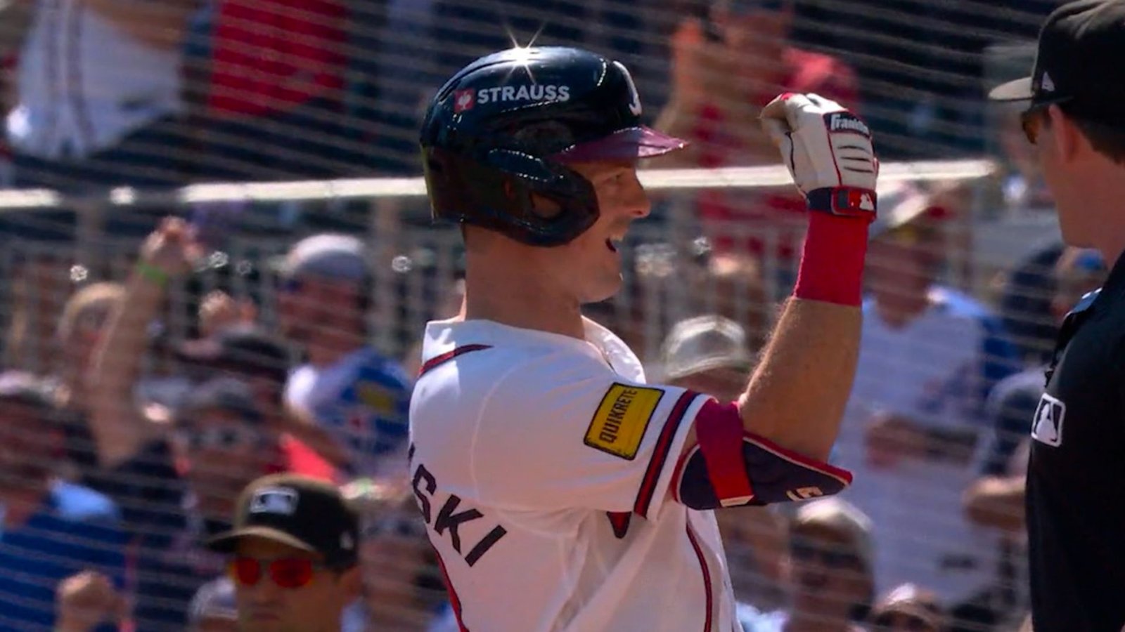 Mike Yastrzemski during the September 29, 2026 Wild Card opener against Philadelphia.
