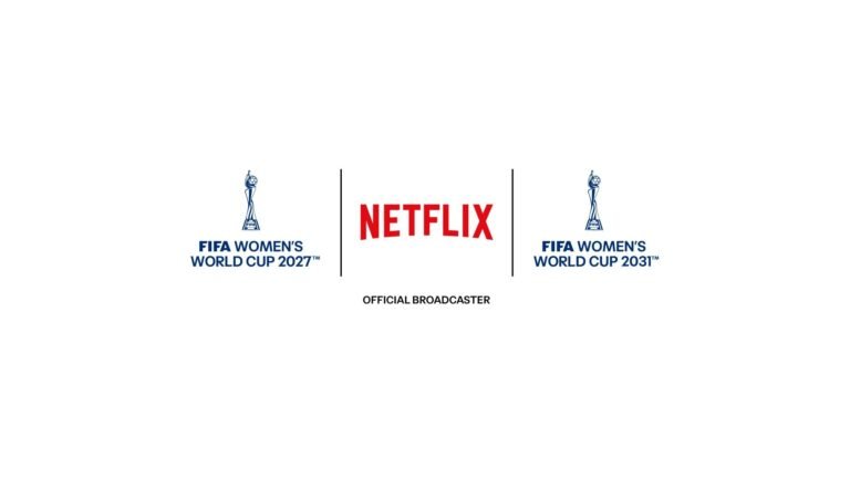 Netflix and FIFA Women’s World Cup 2027 and 2031 official broadcast logos.