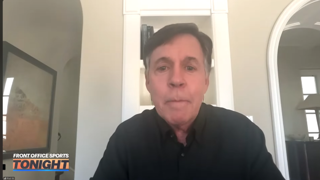 Bob Costas discusses sports gambling during his Front Office Sports Tonight interview.