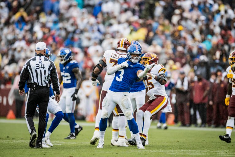 Giants outside linebacker Abdul Carter during the October 11, 2026 game at Washington.