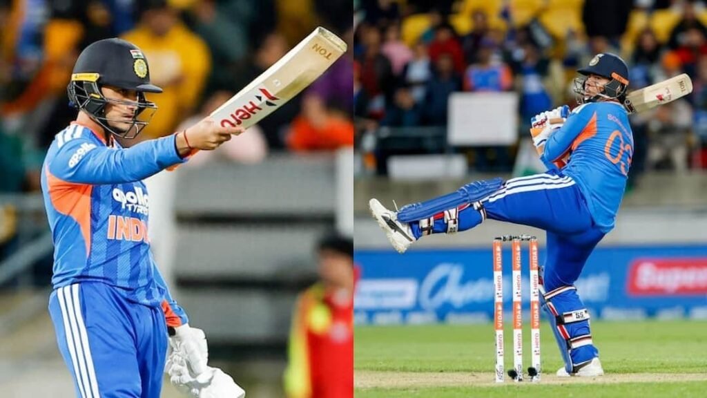 BCCI photo montage of India openers Abhishek Sharma and Vaibhav Suryavanshi batting.