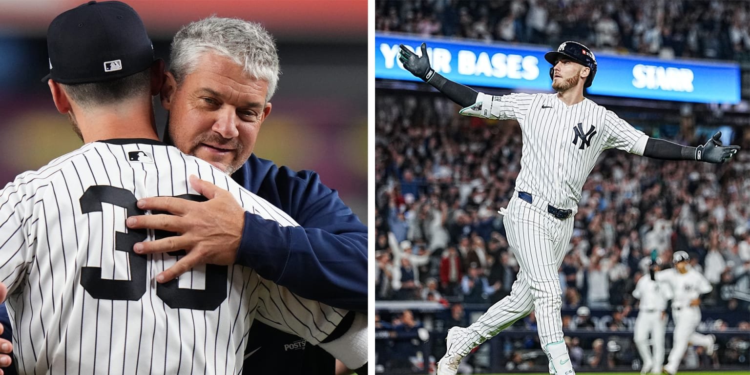 Clay and Cody Bellinger at Yankee Stadium on September 30, 2026