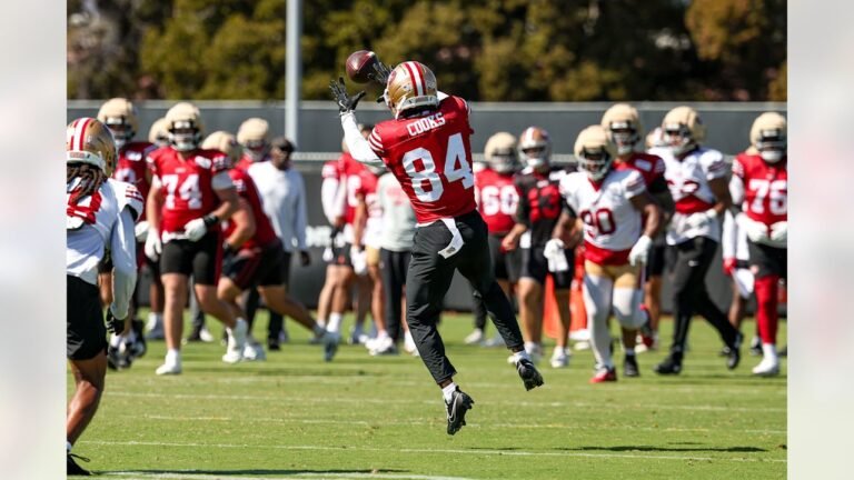 Brandin Cooks at San Francisco 49ers practice ahead of the Week 4 game against Denver.