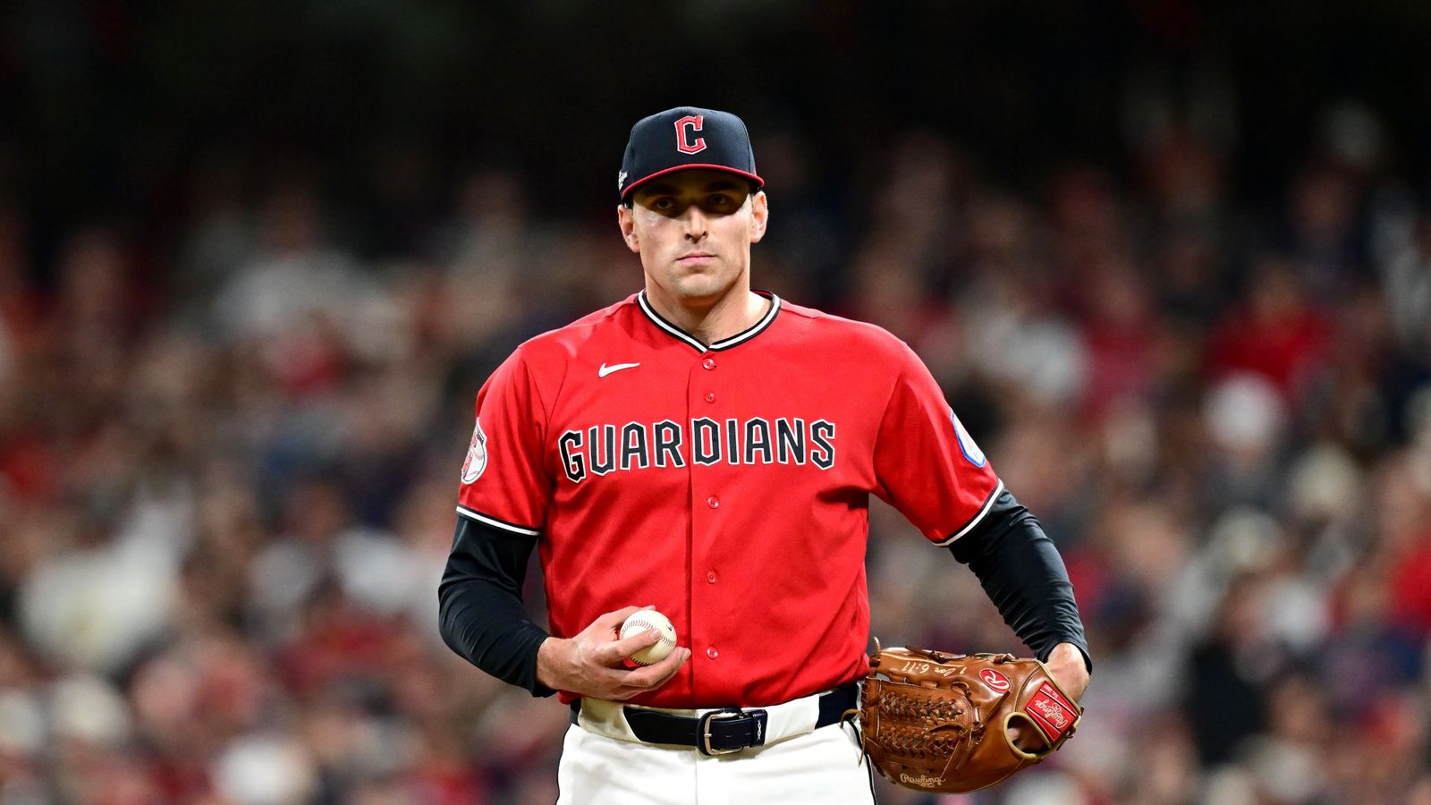 Cade Smith during White Sox–Guardians ALDS Game 5 at Progressive Field on October 10, 2026