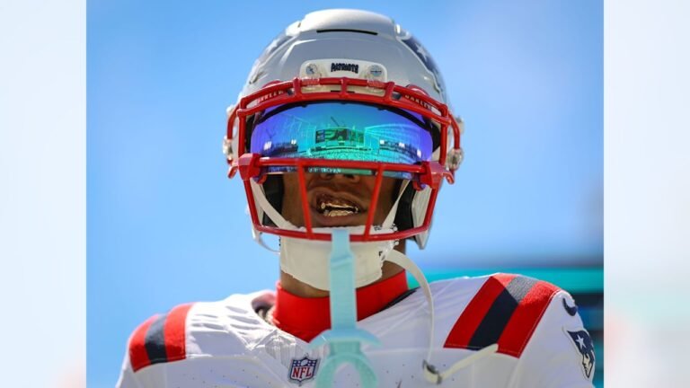 Christian Gonzalez during New England’s September 27, 2026 game against Jacksonville.