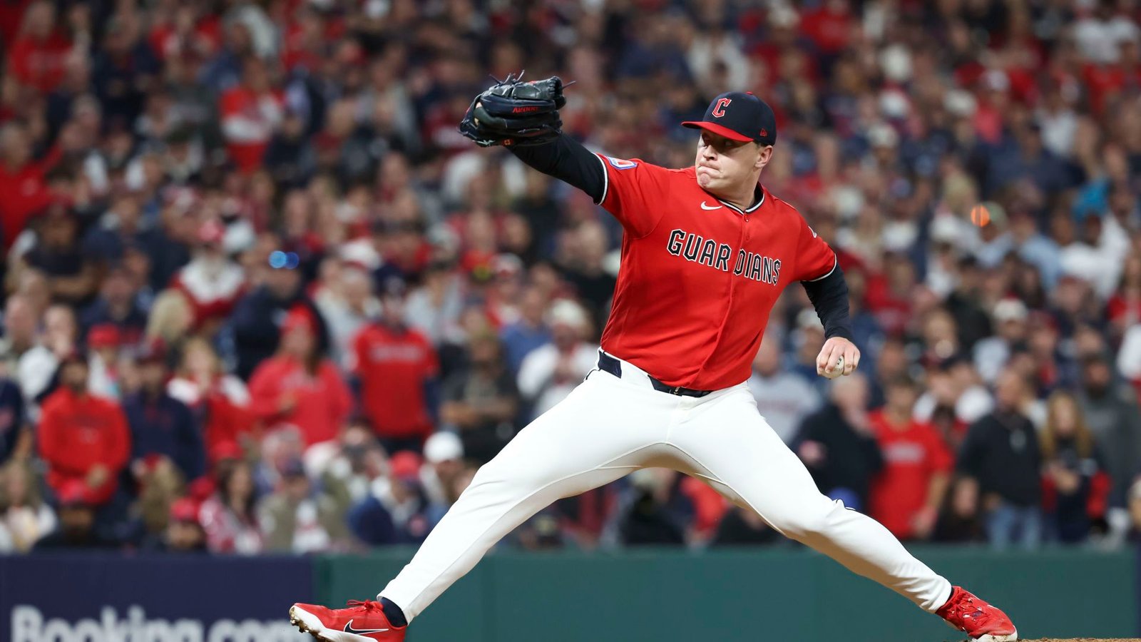 Erik Sabrowski during White Sox–Guardians ALDS Game 5 at Progressive Field on October 10, 2026