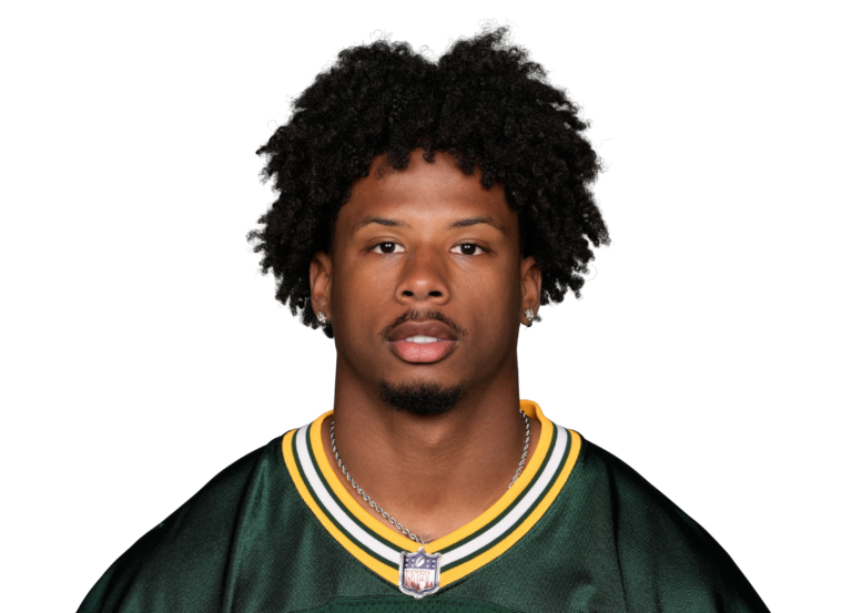 Matthew Golden in an official Green Bay Packers player portrait.
