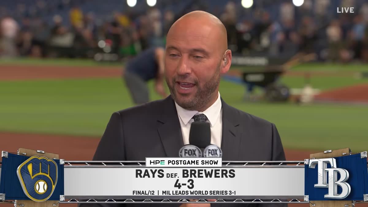Derek Jeter discusses Milwaukee’s position after World Series Game 4 on FOX’s postgame desk.