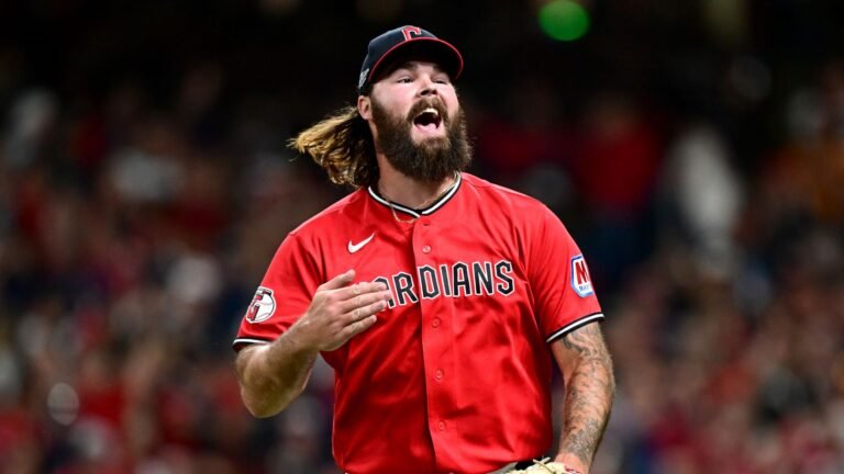 Hunter Gaddis during White Sox–Guardians ALDS Game 5 at Progressive Field on October 10, 2026