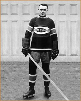 Joe Malone wearing a Montreal Canadiens uniform.