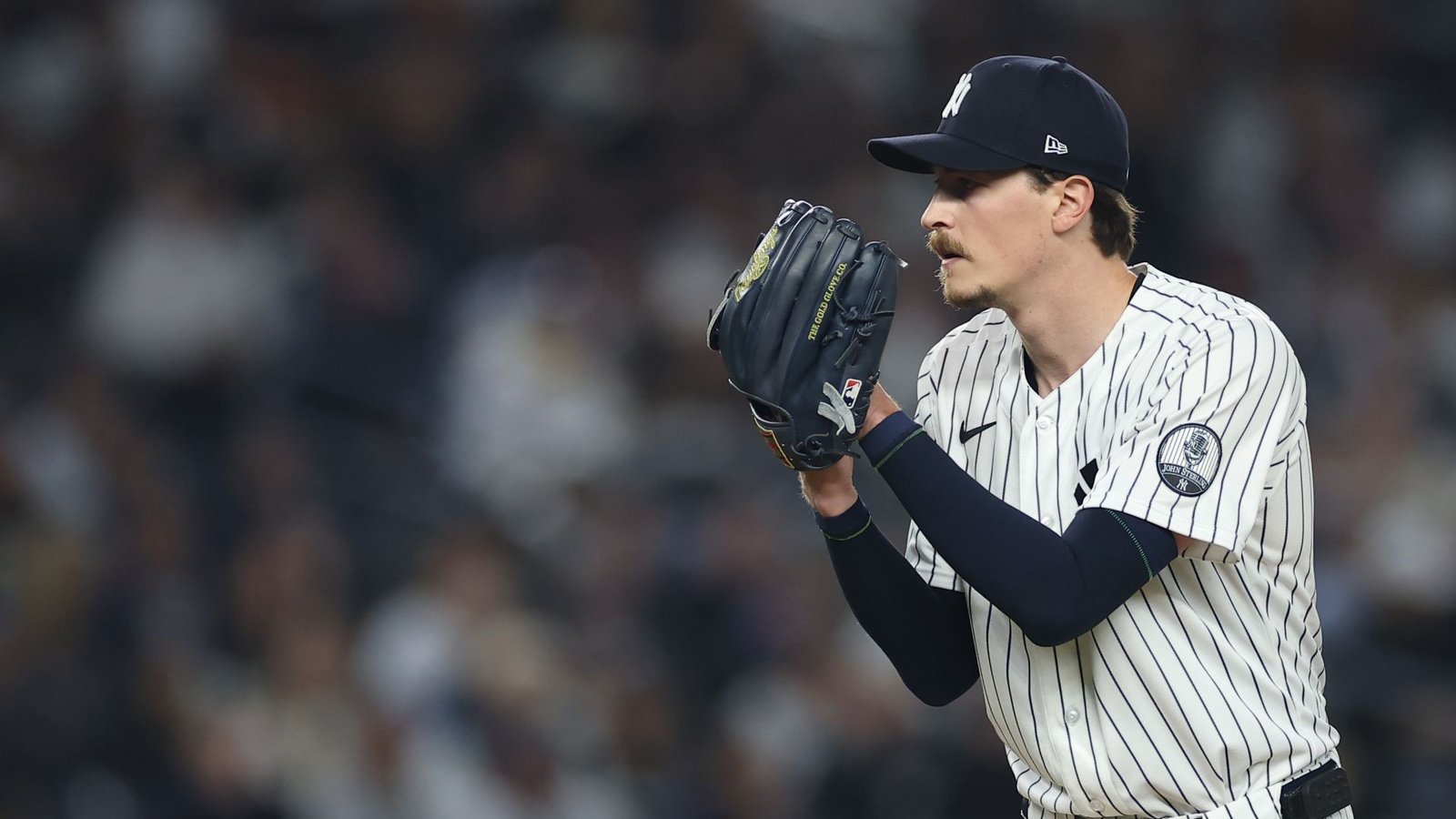 Max Fried prepares to pitch for the Yankees against Tampa Bay in ALDS Game 3 at Yankee Stadium on October 7, 2026