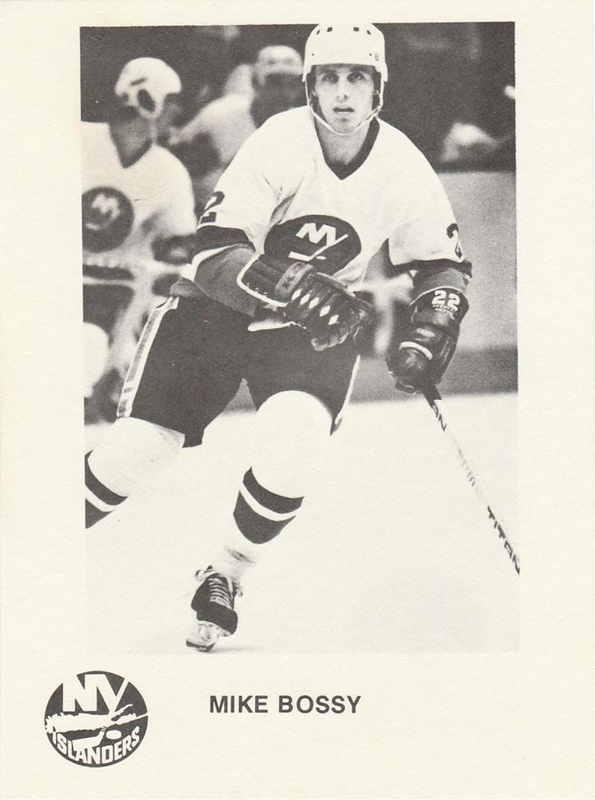 Mike Bossy wearing a New York Islanders uniform.