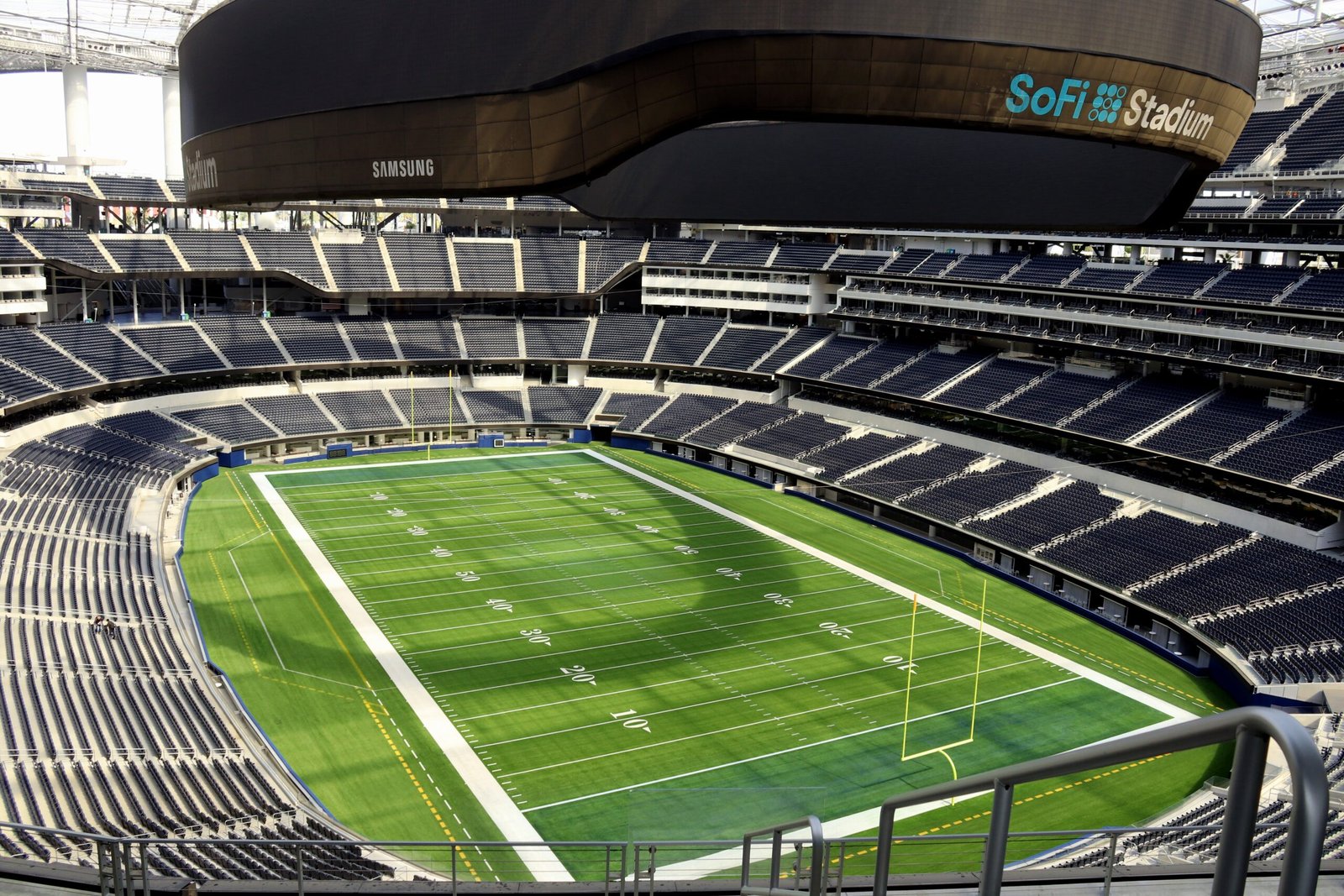 The interior of SoFi Stadium in an archival photograph from March 2021.