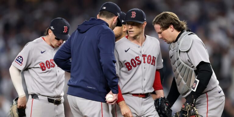 Sonny Gray and the Red Sox during his Game 2 exit at Yankee Stadium