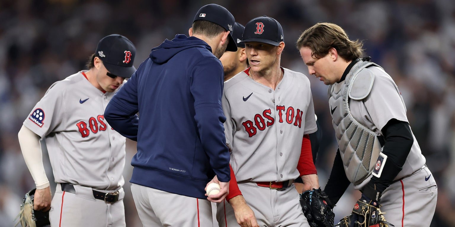 Sonny Gray and the Red Sox during his Game 2 exit at Yankee Stadium