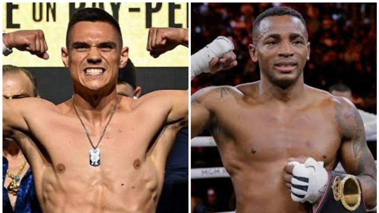 Tim Tszyu and Erislandy Lara in separate boxing file photographs