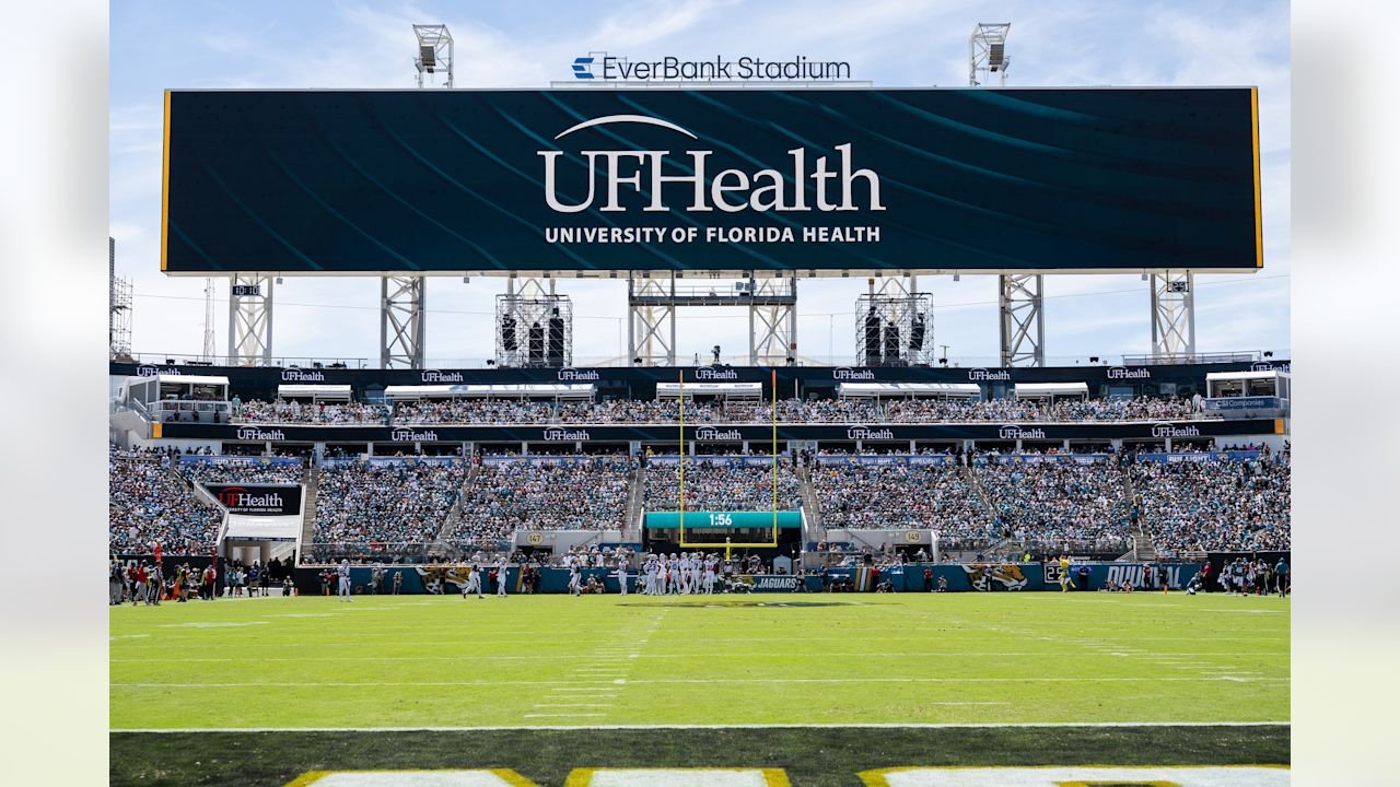 EverBank Stadium during the Jaguars’ 2026 home game against New England.