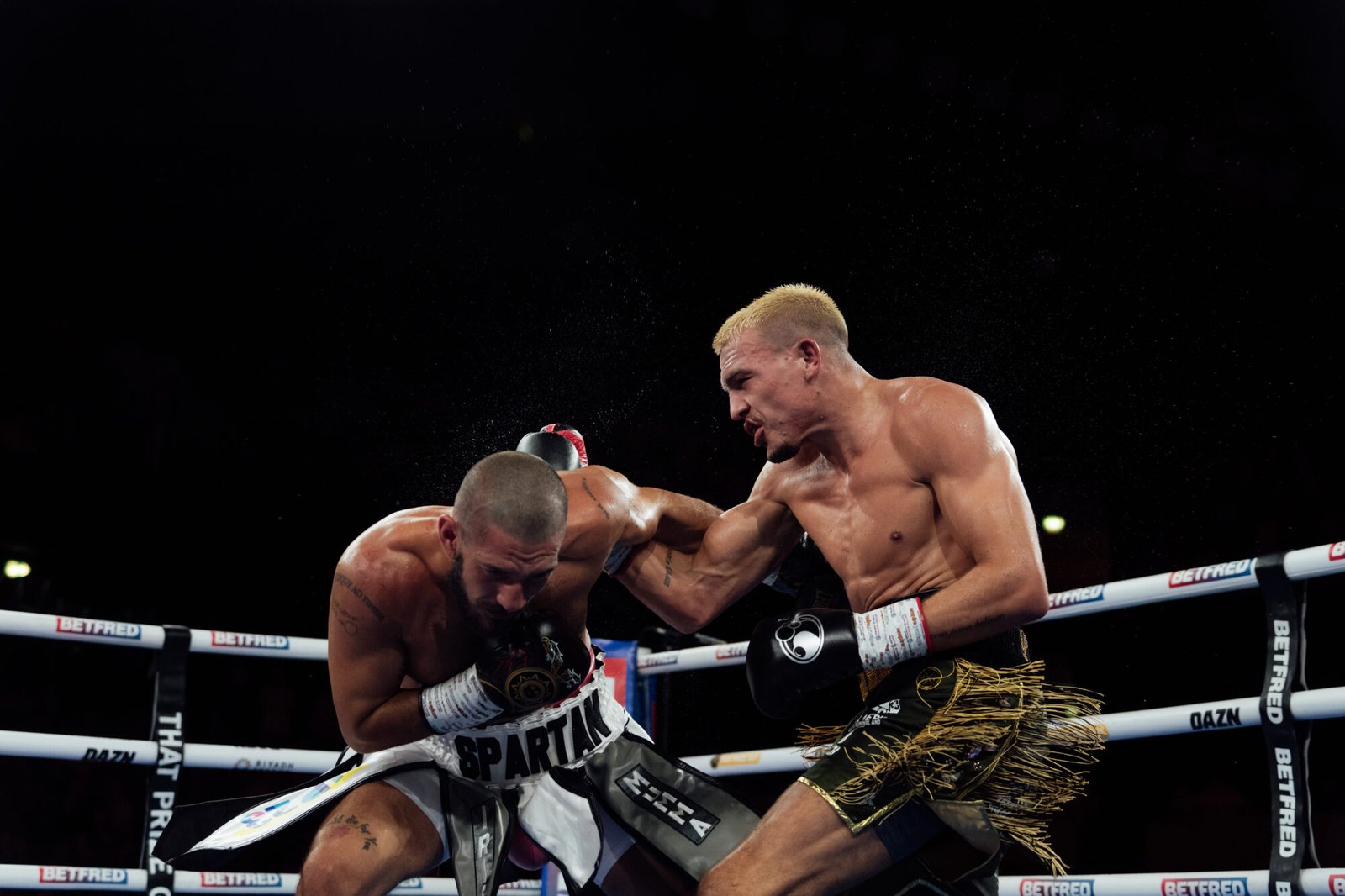 George Liddard fights Dario Morello at Copper Box Arena in London.