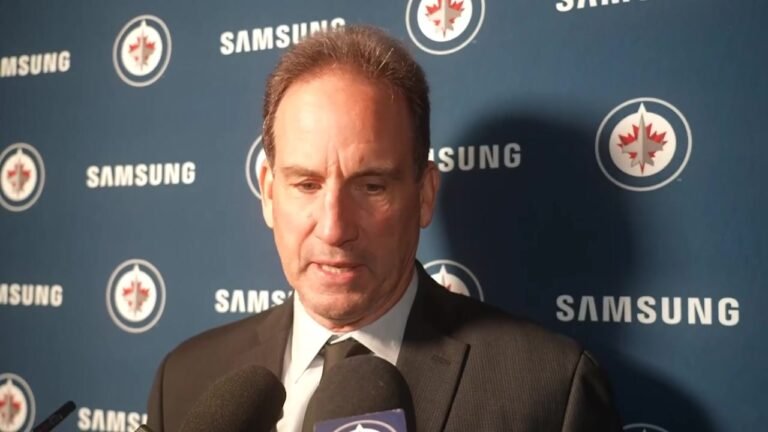 Scott Arniel answers reporters’ questions in the Jets’ October 5 postgame interview after the win in Pittsburgh.