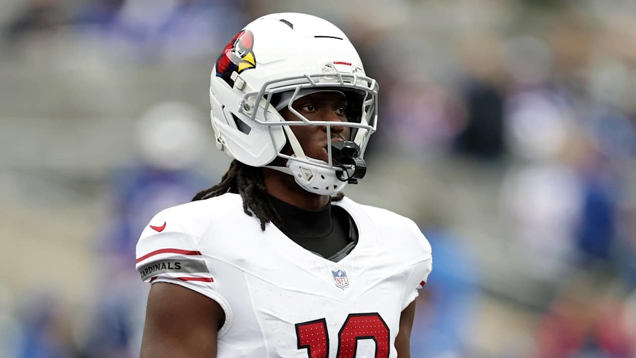Marvin Harrison Jr. wearing an Arizona Cardinals uniform.