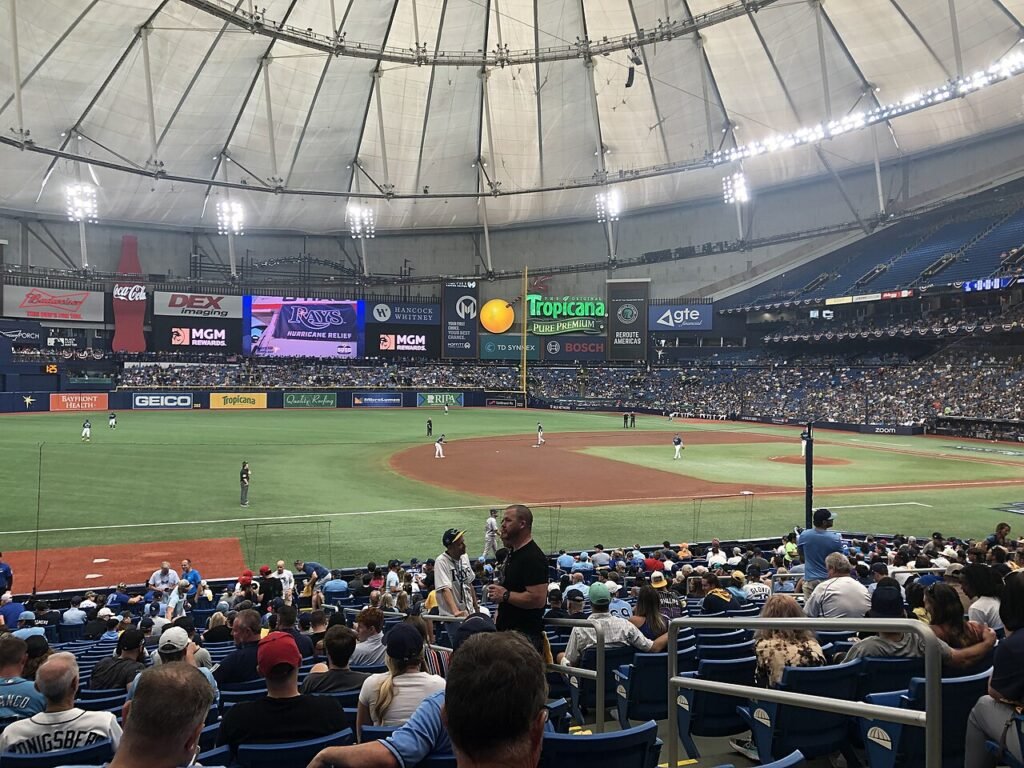 Tropicana Field during the 2023 American League Wild Card Series. File photograph.