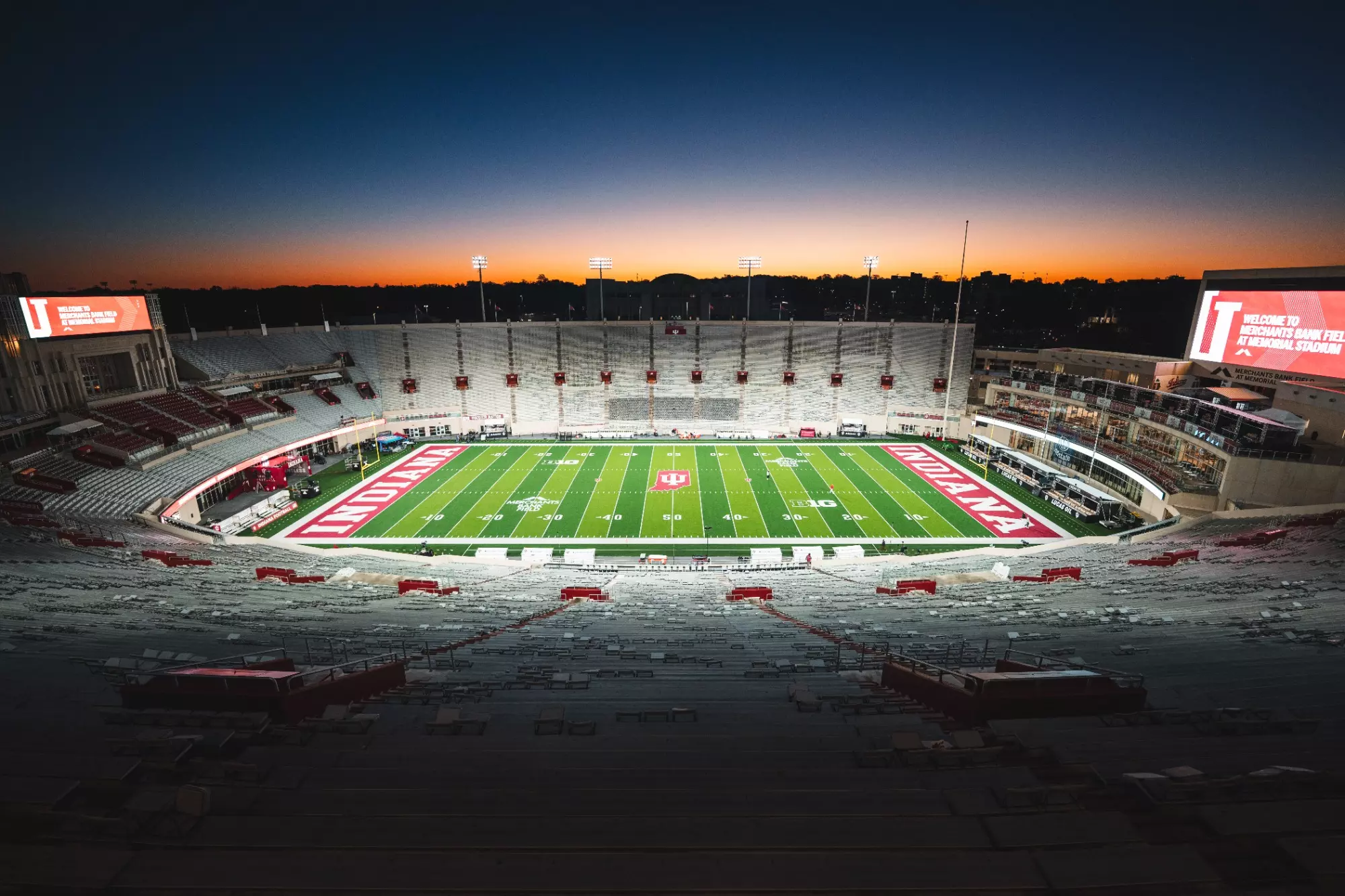 Memorial Stadium in Bloomington before Ohio State’s October 17, 2026 game at Indiana