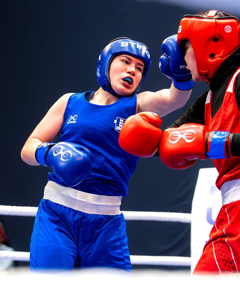 Boxers compete during the World Boxing U19 Championships in Budva.