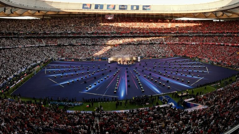The Metropolitano stadium during the 2019 Champions League final in Madrid.