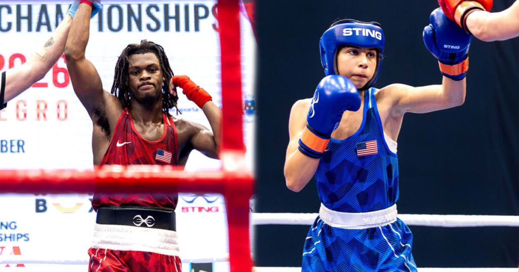 Two U.S. boxers at the 2026 World Boxing U19 Championships in Budva, Montenegro.