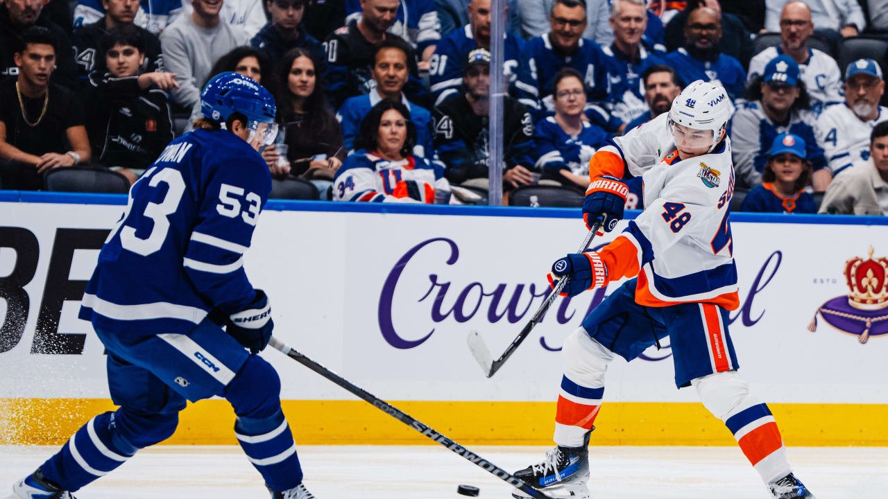 The Islanders face the Maple Leafs at Scotiabank Arena on September 30, 2026.